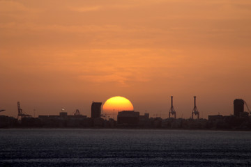 Fototapeta na wymiar Sonnenaufgang,Las Palmas,Gran Canaria