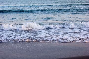 waves on the beach