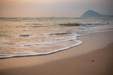 sunset, beach, sea, sky, water, ocean, sunrise, sun,