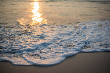 sunset, beach, sea, sky, water, ocean, sunrise, sun,