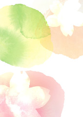 桜　春の背景イラスト