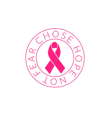Breast cancer awareness month poster design. Vector illustration.