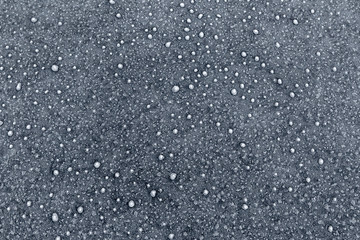 Frost auf einer Oberfläche, Eiskristalle 