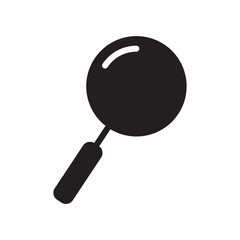 magnifying glass on white background