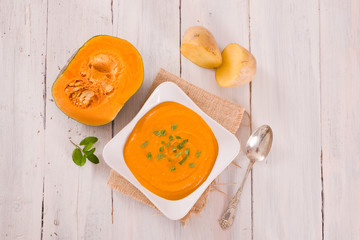 Pumpkin cream soup.