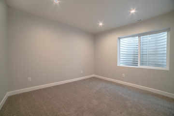 Interior of an empty small white room