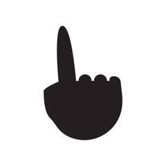 Obraz premium Hand click, button press, finger touch, pointer icon