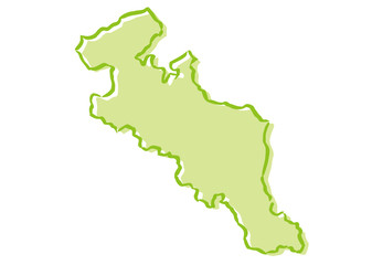 日本地図 関東甲信越地方 Wall Mural Artistic Artistic Wallpaper Murals Nextone