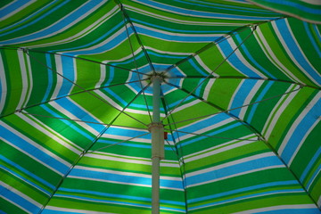 Colorful umbrella background under sunlight