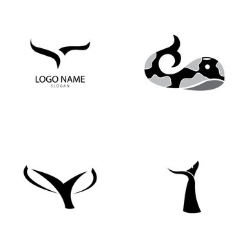 Whale tail icon vector illustration