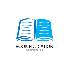 Book Education Logo Template vector illustration design