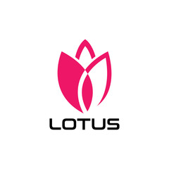 LOTUS flower Creative logo or symbol Template icon design