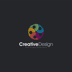 Abstract Logo Letter O Circle abstract Logo Template Design Vector, Emblem, Design Concept, Creative Symbol design vector element for identity, logotype or icon Creative Design