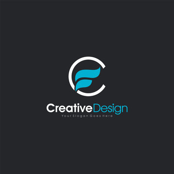 Initial CF or FC logo Design Clumbing abstract Logo Template Design Vector, Emblem, Design Concept, Creative Symbol design vector element for identity, logotype or icon Creative Design