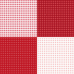 Seamless pattern on Valentine's Day, print, paper wrap,mini heart,pastel, background, Vector illustration