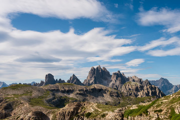 Panoramic view on Dolomites, Italy