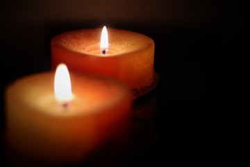 candles in the dark