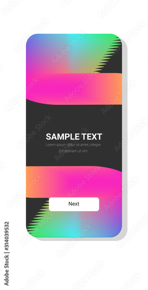Poster dynamical colored forms abstract background gradient banner fluid color template modern graphic elem