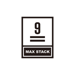 Max stack icon symbol vector illustration
