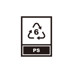 Recycle PS icon symbol vector illustration