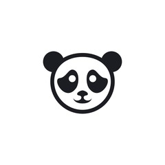 Panda logo template vector icon