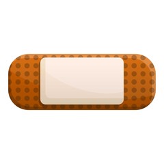 Medical plaster icon. Cartoon of medical plaster vector icon for web design isolated on white background