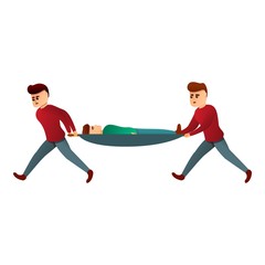 Emergency medical help icon. Cartoon of emergency medical help vector icon for web design isolated on white background