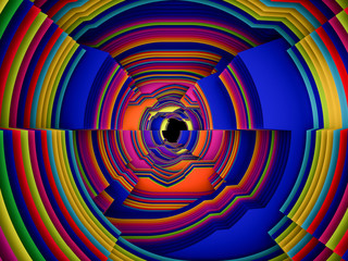 Abstract Striped Design