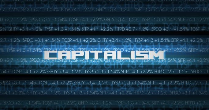 Wall Street Stock Market Economy Typography Cinematic Graphics - Capitalism Version