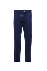 Dark blue sports pants, front view