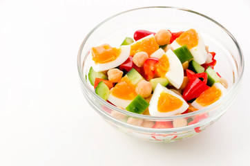 ひよこ豆のカラフルサラダ