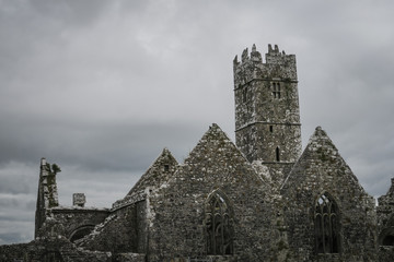 Ross Abbey in Ireland on an abandond place