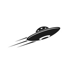 UFO vector logo template illustration