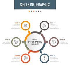 Simple Business Circle Infographic