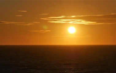 Obraz premium Sonnenuntergang über dem Meer