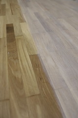 restoration of the parquet, cover the parquet with white oil, photos of the floor before and after