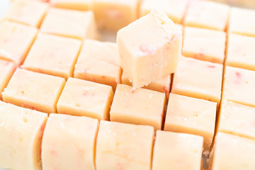 Candy cane fudge
