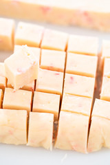 Candy cane fudge