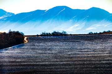 Beautiful mountains of Dagestan, photo taken from the foothills, Novolak