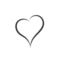 Love icon, heart icon vector illustration logo template