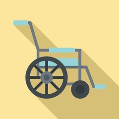 Mobility wheelchair icon. Flat illustration of mobility wheelchair vector icon for web design