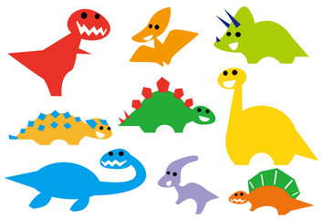 かわいい恐竜　イラストセット