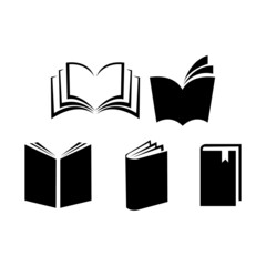 set of book icon - illustration