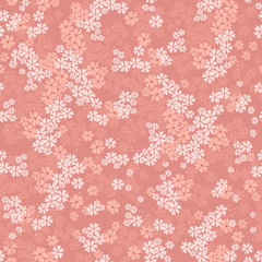 Cute hand drawn floral seamless pattern, doodle field of flowers, great for textiles, banners, wallpaper, wrapping - vector design
