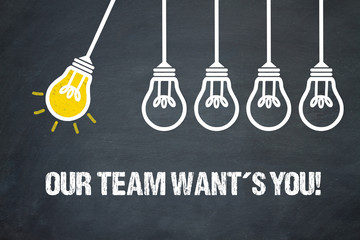 Fototapeta premium Our team want´s you! 