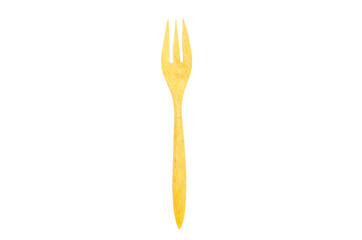 wooden spoon isolated over a white background.