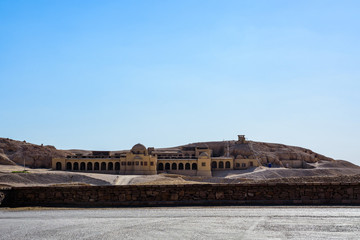 Buildings near the temple of Hatshepsut in Luxor, Egypt