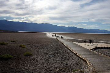 Badwater basin, Death Valley National Park, Mojave Desert, California, USA