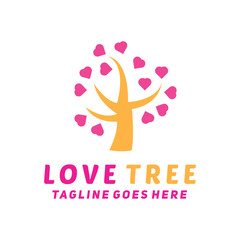 Love Tree Logo Design Inspiration For Business And Company