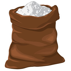 A stylized image of a sack, containing flour, sugar, salt - you name it.